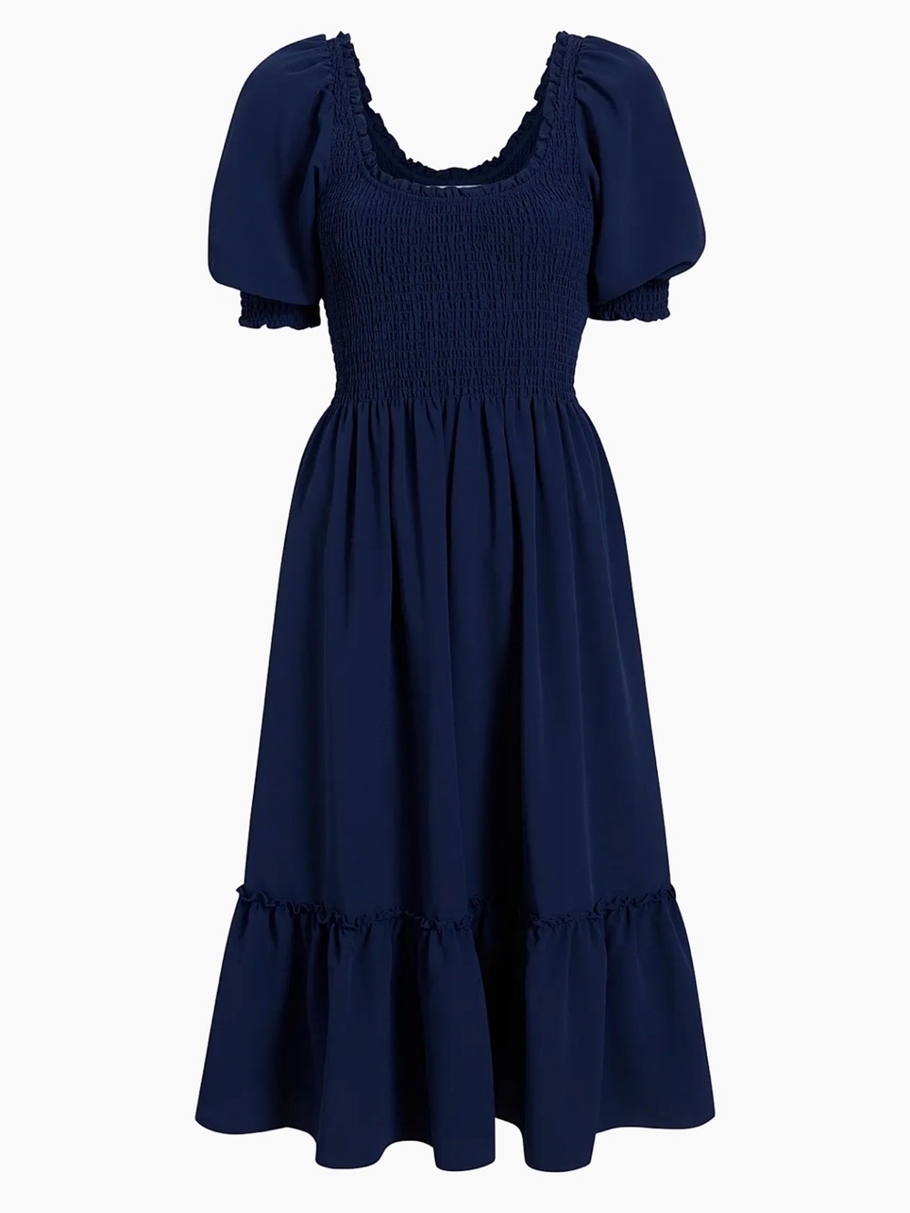 Hill House Home Louisa Nap Dress In Navy Cotton Poplin
